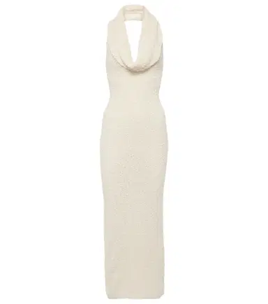 Magda Butrym Cotton-blend bouclé midi dress | Thumbnail 1 Magda Butrym Cotton-blend bouclé midi dress | Thumbnail 1