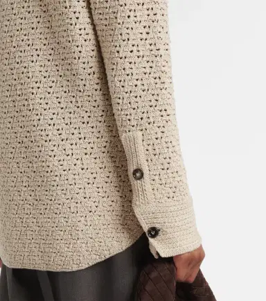 Bottega Veneta Cotton crochet shirt | Thumbnail 5 Bottega Veneta Cotton crochet shirt | Thumbnail 5