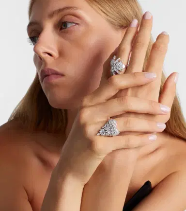 YEPREM Y-Not 18kt white gold ring with diamonds | Thumbnail 2 YEPREM Y-Not 18kt white gold ring with diamonds | Thumbnail 2