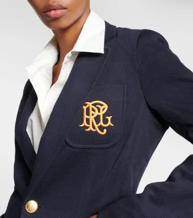 Polo Ralph Lauren Embroidered cotton-blend blazer | Thumbnail 5 Polo Ralph Lauren Embroidered cotton-blend blazer | Thumbnail 5