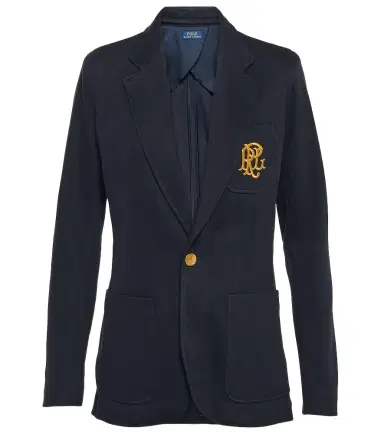 Polo Ralph Lauren Embroidered cotton-blend blazer | Thumbnail 1 Polo Ralph Lauren Embroidered cotton-blend blazer | Thumbnail 1