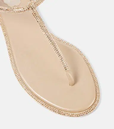 René Caovilla Diana satin and leather thong sandals | Thumbnail 2 René Caovilla Diana satin and leather thong sandals | Thumbnail 2