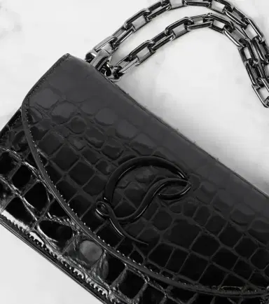 Christian Louboutin Loubi54 croc-effect leather shoulder bag | Thumbnail 2 Christian Louboutin Loubi54 croc-effect leather shoulder bag | Thumbnail 2