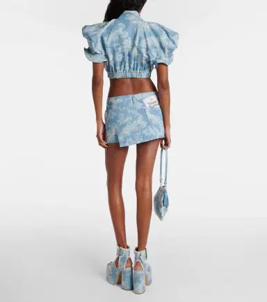 Vivienne Westwood Foam jacquard denim miniskirt | Thumbnail 2 Vivienne Westwood Foam jacquard denim miniskirt | Thumbnail 2
