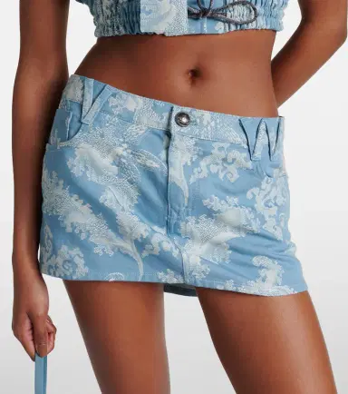 Vivienne Westwood Foam jacquard denim miniskirt | Thumbnail 4 Vivienne Westwood Foam jacquard denim miniskirt | Thumbnail 4