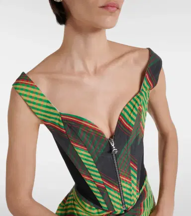 Vivienne Westwood Classic tartan cotton and linen corset | Thumbnail 2 Vivienne Westwood Classic tartan cotton and linen corset | Thumbnail 2