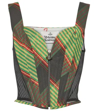 Vivienne Westwood Classic tartan cotton and linen corset | Thumbnail 1 Vivienne Westwood Classic tartan cotton and linen corset | Thumbnail 1