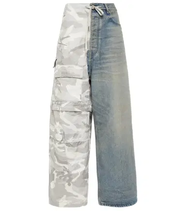 Balenciaga Cotton ripstop and denim cargo pants | Thumbnail 1 Balenciaga Cotton ripstop and denim cargo pants | Thumbnail 1