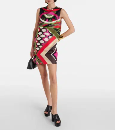 Pucci Vivara silk twill minidress | Thumbnail 2 Pucci Vivara silk twill minidress | Thumbnail 2