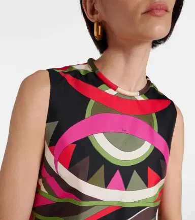 Pucci Vivara silk twill minidress | Thumbnail 3 Pucci Vivara silk twill minidress | Thumbnail 3