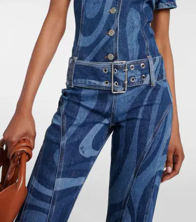 Pucci Marmo belted denim jumpsuit | Thumbnail 4 Pucci Marmo belted denim jumpsuit | Thumbnail 4