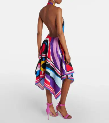 PUCCI Cigni halterneck cotton midi dress | Thumbnail 5 PUCCI Cigni halterneck cotton midi dress | Thumbnail 5