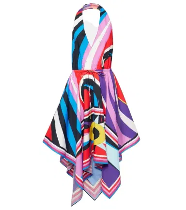 PUCCI Cigni halterneck cotton midi dress | Thumbnail 1 PUCCI Cigni halterneck cotton midi dress | Thumbnail 1