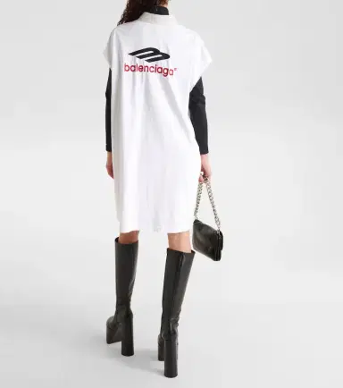 Balenciaga Oversized cotton shirt dress | Thumbnail 2 Balenciaga Oversized cotton shirt dress | Thumbnail 2