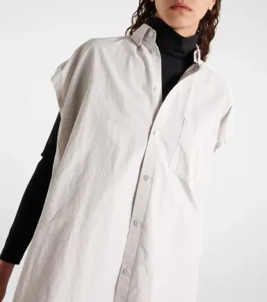 Balenciaga Oversized cotton shirt dress | Thumbnail 4 Balenciaga Oversized cotton shirt dress | Thumbnail 4