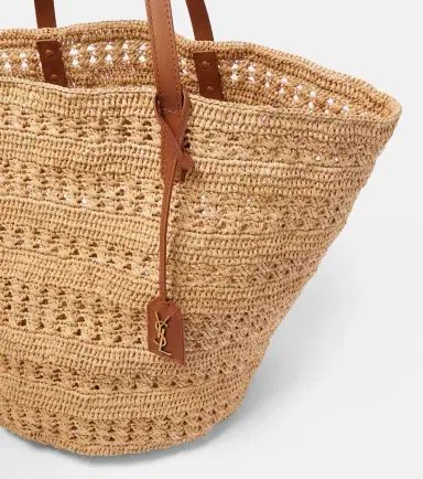 Saint Laurent Panier Medium raffia basket bag | Thumbnail 5 Saint Laurent Panier Medium raffia basket bag | Thumbnail 5