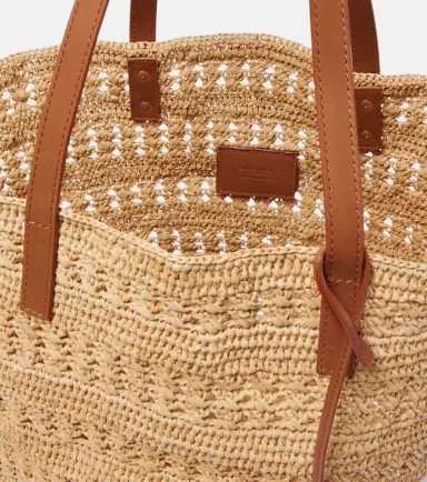 Saint Laurent Panier Medium raffia basket bag | Thumbnail 6 Saint Laurent Panier Medium raffia basket bag | Thumbnail 6