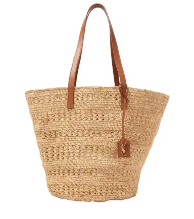Saint Laurent Panier Medium raffia basket bag | Thumbnail 1 Saint Laurent Panier Medium raffia basket bag | Thumbnail 1