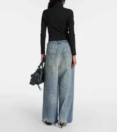 Balenciaga Mid-rise wide-leg jeans | Thumbnail 6 Balenciaga Mid-rise wide-leg jeans | Thumbnail 6