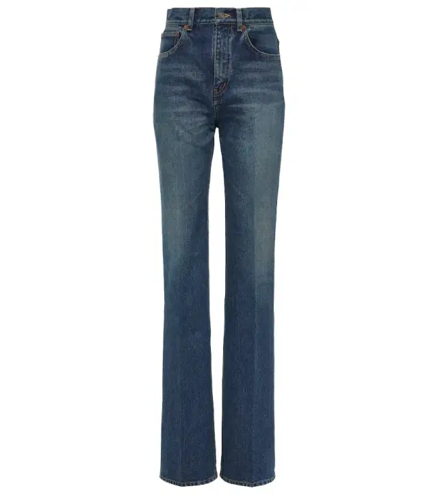 Saint Laurent Clyde high-rise straight jeans