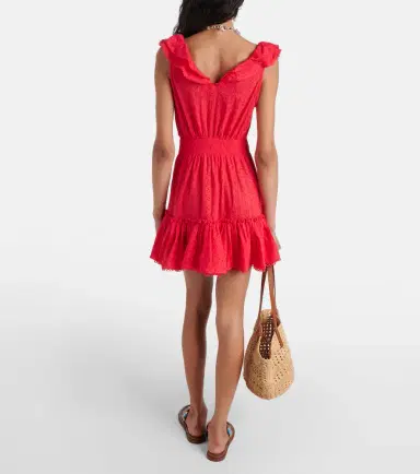 Poupette St Barth Bruna ruffled cotton minidress | Thumbnail 2 Poupette St Barth Bruna ruffled cotton minidress | Thumbnail 2