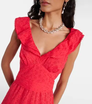 Poupette St Barth Bruna ruffled cotton minidress | Thumbnail 3 Poupette St Barth Bruna ruffled cotton minidress | Thumbnail 3