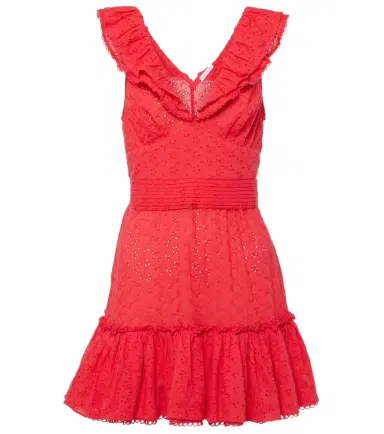 Poupette St Barth Bruna ruffled cotton minidress | Thumbnail 1 Poupette St Barth Bruna ruffled cotton minidress | Thumbnail 1