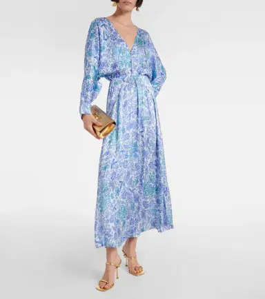 Poupette St Barth Printed midi dress | Thumbnail 3 Poupette St Barth Printed midi dress | Thumbnail 3