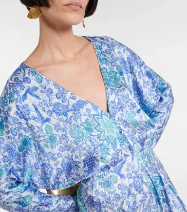 Poupette St Barth Printed midi dress | Thumbnail 4 Poupette St Barth Printed midi dress | Thumbnail 4