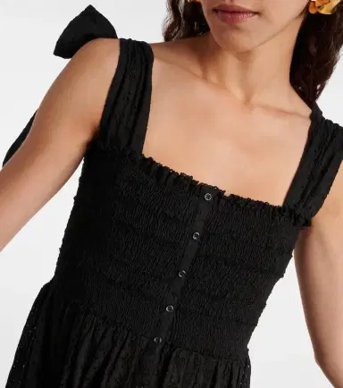 Poupette St Barth Triny cotton midi dress | Thumbnail 3 Poupette St Barth Triny cotton midi dress | Thumbnail 3
