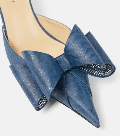 Mach & Mach Le Cadeau 65 denim slingback pumps | Thumbnail 4 Mach & Mach Le Cadeau 65 denim slingback pumps | Thumbnail 4
