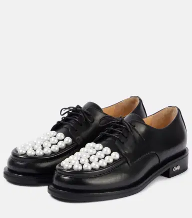 Mach & Mach Sirene embellished leather loafers | Thumbnail 4 Mach & Mach Sirene embellished leather loafers | Thumbnail 4