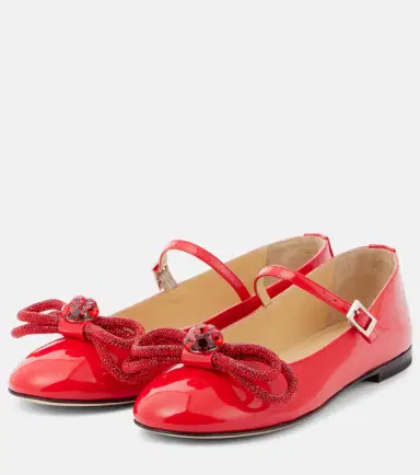 Mach & Mach Bow-detail patent leather Mary Jane flats | Thumbnail 2 Mach & Mach Bow-detail patent leather Mary Jane flats | Thumbnail 2
