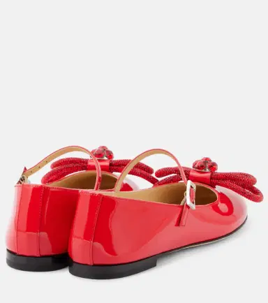 Mach & Mach Bow-detail patent leather Mary Jane flats | Thumbnail 3 Mach & Mach Bow-detail patent leather Mary Jane flats | Thumbnail 3