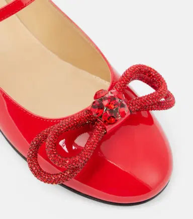 Mach & Mach Bow-detail patent leather Mary Jane flats | Thumbnail 4 Mach & Mach Bow-detail patent leather Mary Jane flats | Thumbnail 4