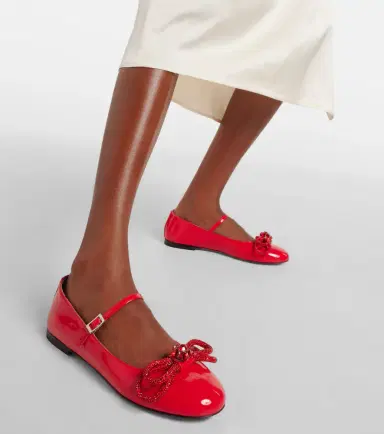 Mach & Mach Bow-detail patent leather Mary Jane flats | Thumbnail 7 Mach & Mach Bow-detail patent leather Mary Jane flats | Thumbnail 7