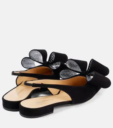 Mach & Mach Le Cadeau suede ballet flats | Thumbnail 4 Mach & Mach Le Cadeau suede ballet flats | Thumbnail 4