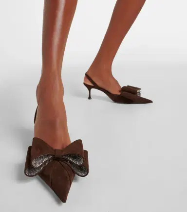 Mach & Mach Le Cadeau 65 suede pumps | Thumbnail 6 Mach & Mach Le Cadeau 65 suede pumps | Thumbnail 6