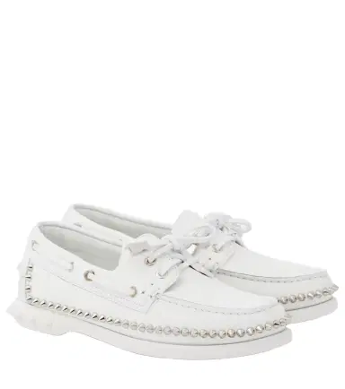 Christian Louboutin Gerockel studded leather boat shoes | Thumbnail 1 Christian Louboutin Gerockel studded leather boat shoes | Thumbnail 1