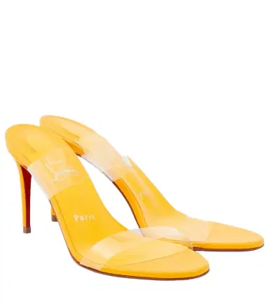 Christian Louboutin Just Nothing 85 PVC mules | Thumbnail 1 Christian Louboutin Just Nothing 85 PVC mules | Thumbnail 1