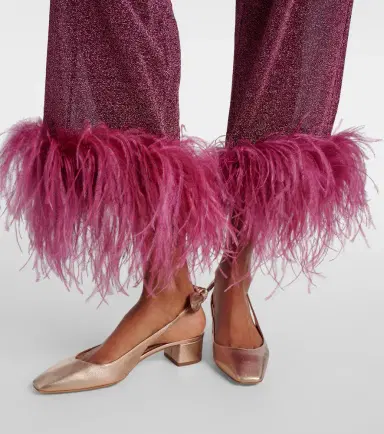 Aquazzura Very Bow 35 metallic leather slingback pumps | Thumbnail 6 Aquazzura Very Bow 35 metallic leather slingback pumps | Thumbnail 6