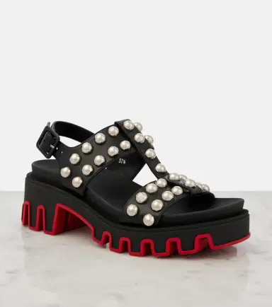 Christian Louboutin Duniclou studded leather sandals | Thumbnail 3 Christian Louboutin Duniclou studded leather sandals | Thumbnail 3