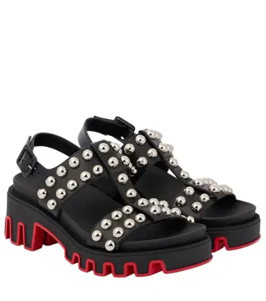 Christian Louboutin Duniclou studded leather sandals | Thumbnail 1 Christian Louboutin Duniclou studded leather sandals | Thumbnail 1
