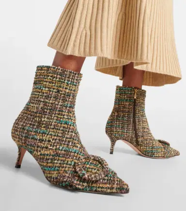 Gianvito Rossi 55 bouclé ankle boots | Thumbnail 6 Gianvito Rossi 55 bouclé ankle boots | Thumbnail 6