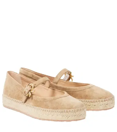 Gianvito Rossi Elda suede espadrilles | Thumbnail 1 Gianvito Rossi Elda suede espadrilles | Thumbnail 1