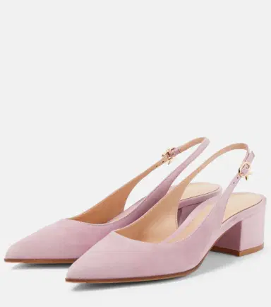Gianvito Rossi Piper 45 suede slingback pumps | Thumbnail 3 Gianvito Rossi Piper 45 suede slingback pumps | Thumbnail 3
