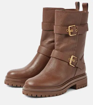 Gianvito Rossi Thiago leather biker boots | Thumbnail 3 Gianvito Rossi Thiago leather biker boots | Thumbnail 3