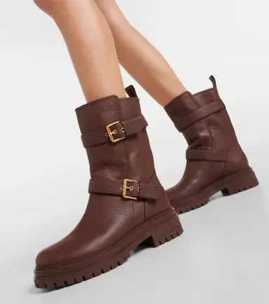 Gianvito Rossi Thiago leather biker boots | Thumbnail 6 Gianvito Rossi Thiago leather biker boots | Thumbnail 6