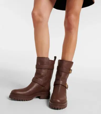Gianvito Rossi Thiago leather biker boots | Thumbnail 7 Gianvito Rossi Thiago leather biker boots | Thumbnail 7