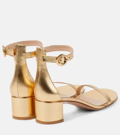 Gianvito Rossi Gaeta 45 metallic leather sandals | Thumbnail 2 Gianvito Rossi Gaeta 45 metallic leather sandals | Thumbnail 2